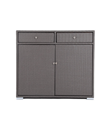 "Мальта" тумба плетеная из искусственного ротанга, цвет графит