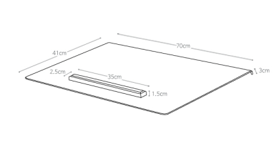 Накладка на стол с магнитным держателем Розовая Comf-pro